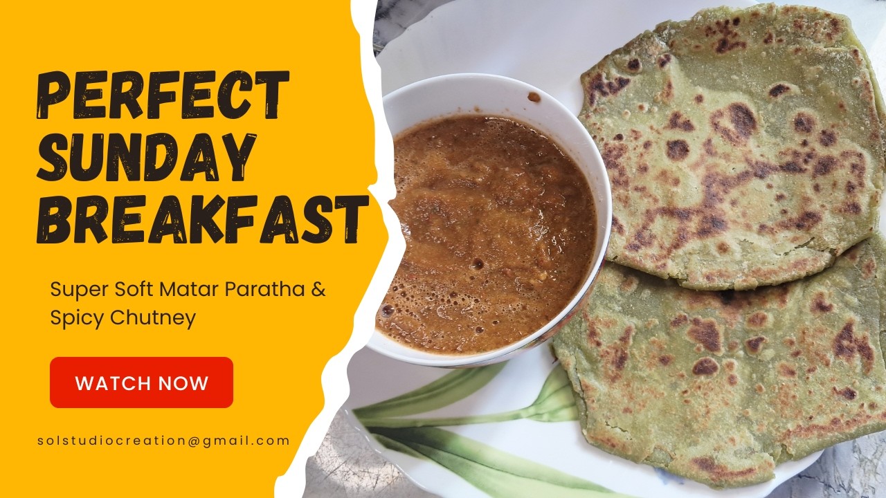 Why my Matar Paratha never breaks? 🤫 Secret Tips + Desi Chutney