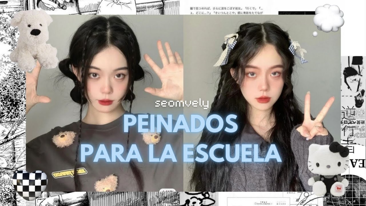 PEINADOS COREANOS para la ESCUELA - seomvely 💭🖇️