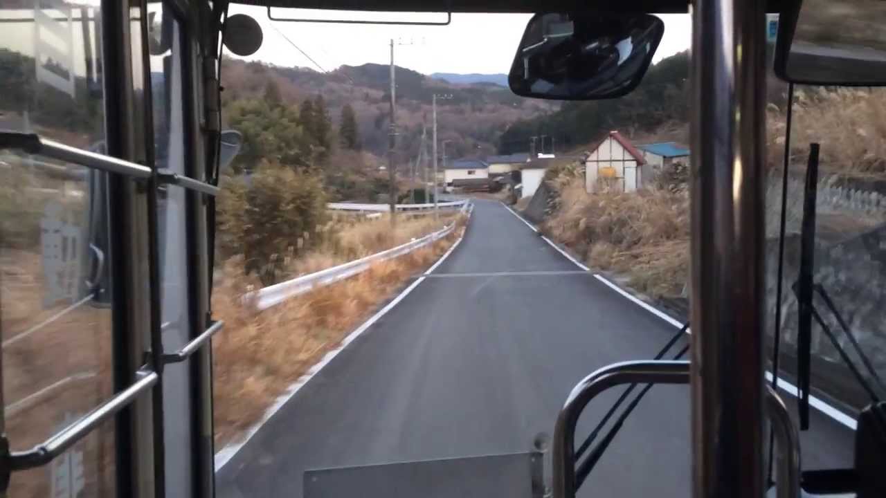 【前面展望】茨城交通(市民バス)春友→深久保→逆久保上＜狭隘路線＞