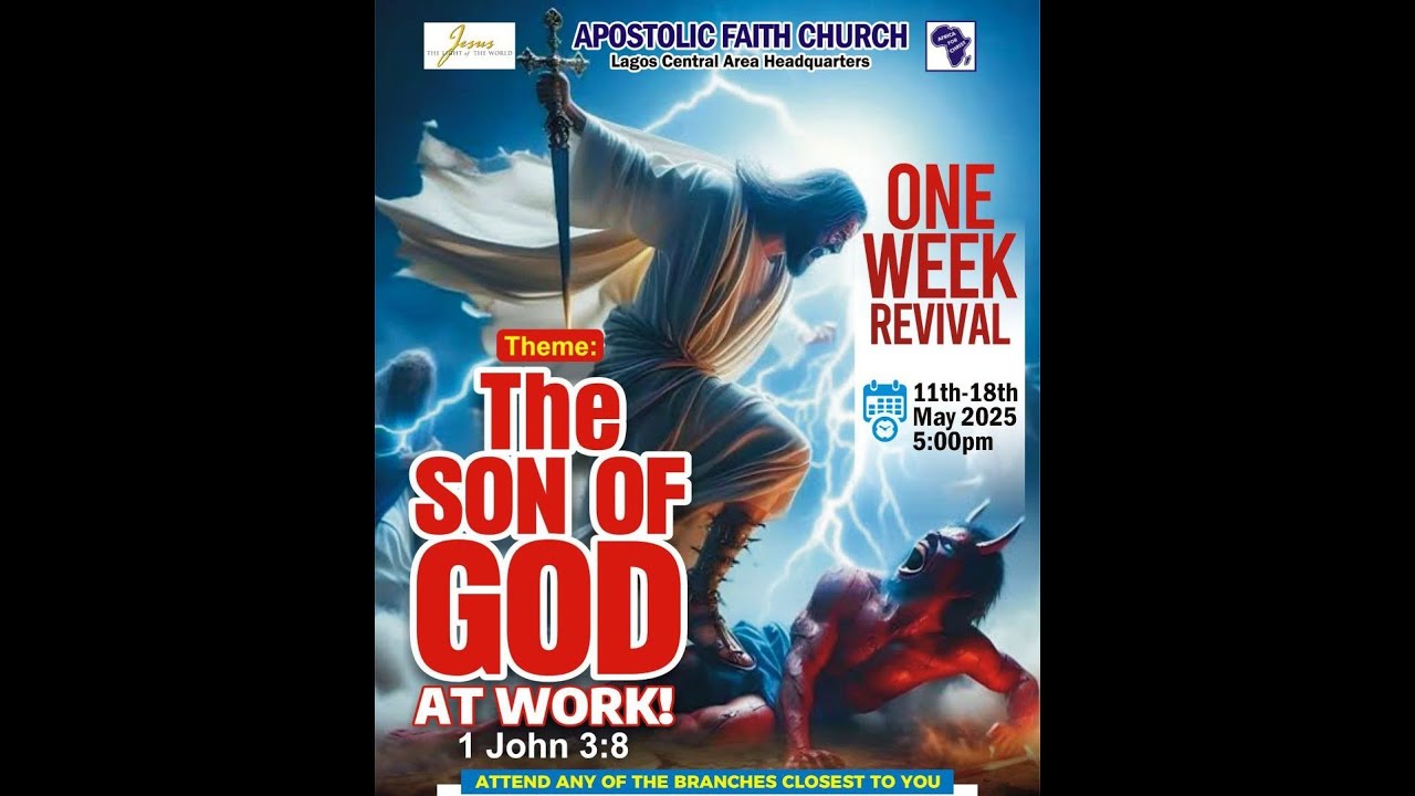 APOSTOLIC FAITH CHURCH LAGOS CENTRAL AREA EVENING REVIVAL SERVICE 11/05/2025 (REVIVAL)