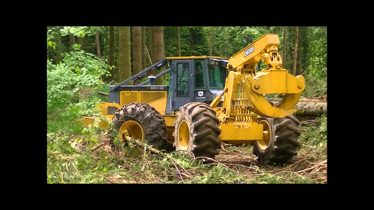 John Deere 648G Grapple Skidder-part 1
