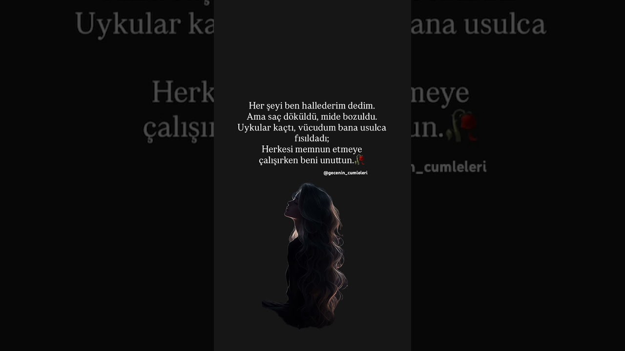 Kimseyi memnun etmeye çalışma 🥀 