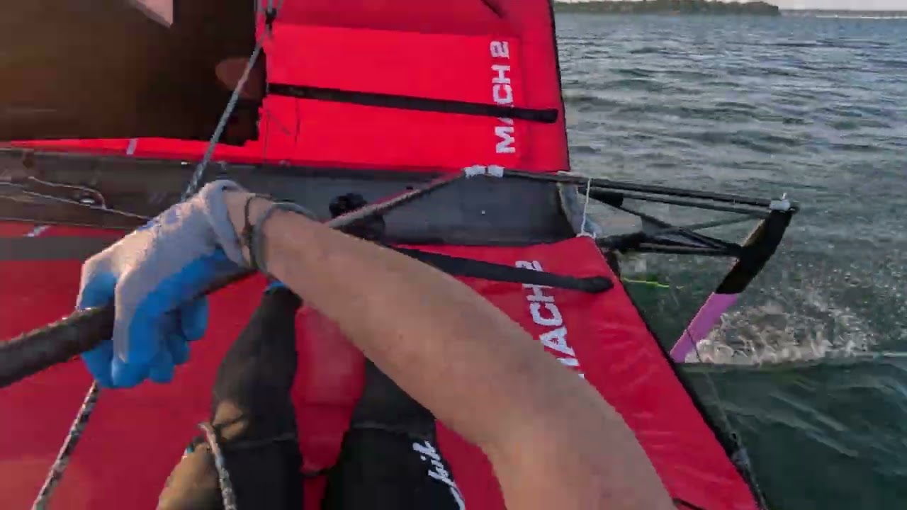 Moth Sailing in Bristol Harbor