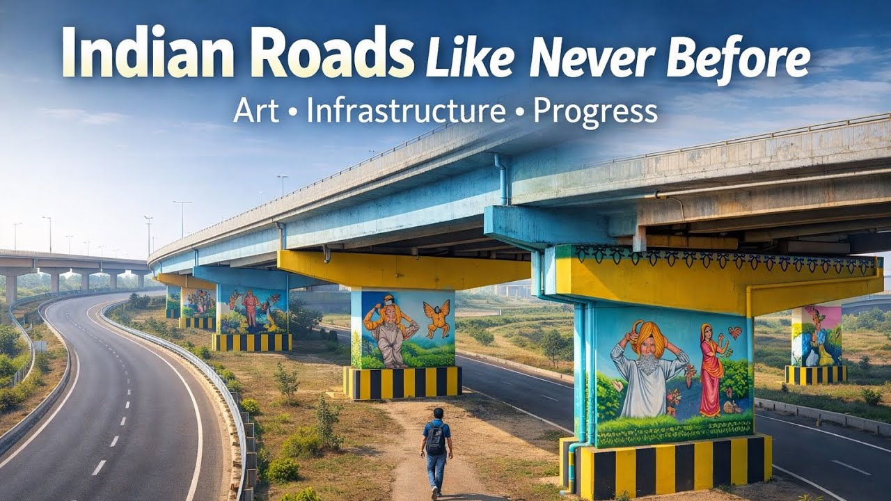 When Highways Become Art 🎨 | Exploring India&rsquo;s Painted Bridges