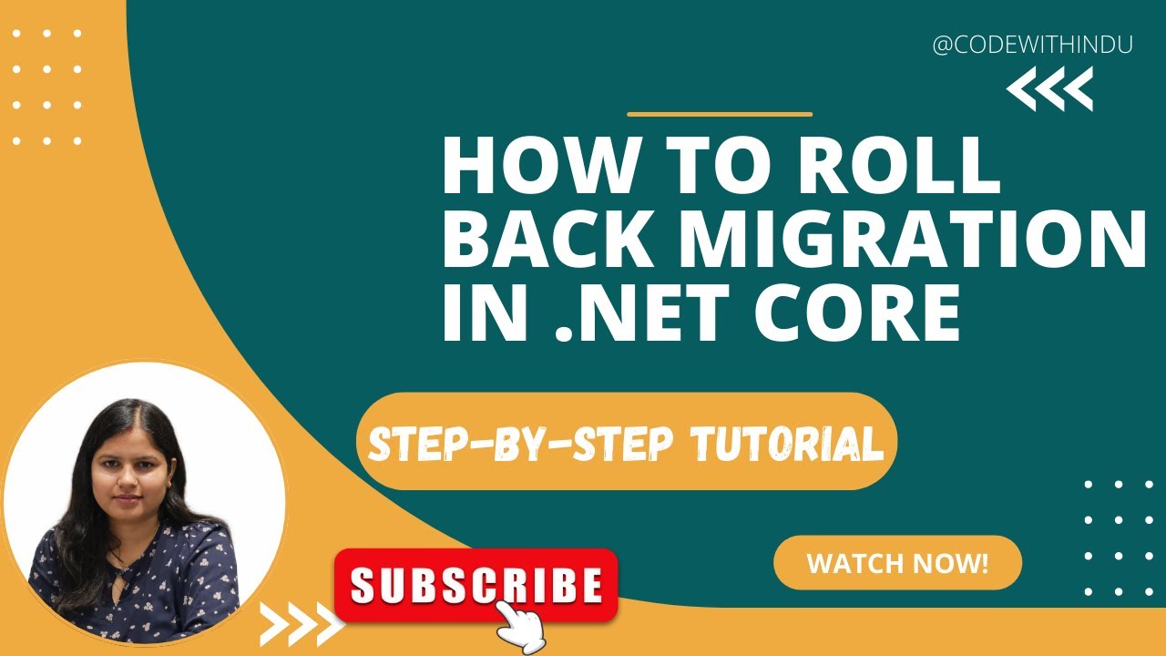 Day-26\100| How to Roll Back Migration in .NET Core (EF Core) | Step-by-Step Tutorial
