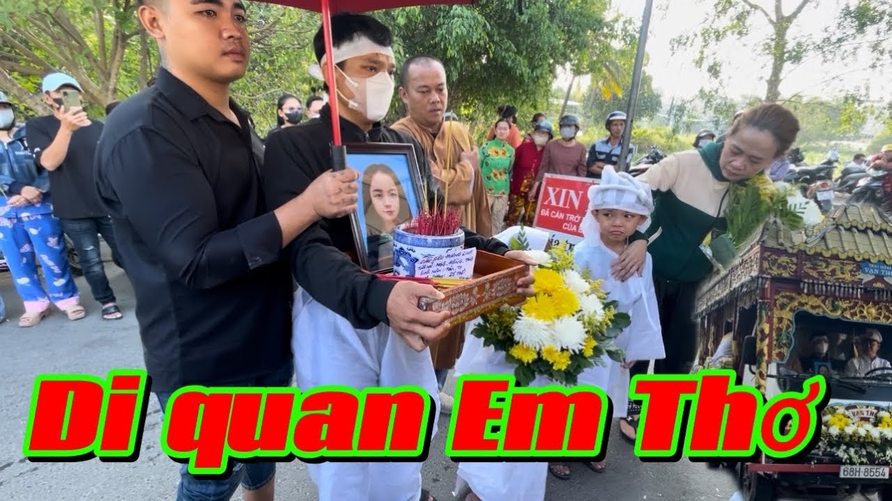 Di quan em Thơ đến nơi an nghỉ, rất đông người ai cũng rơi nước mắt 