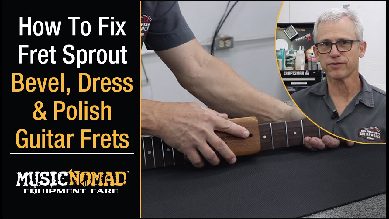 Fix Guitar Fret Sprout! How to Bevel, Dress & Polish your Frets Like a Pro
