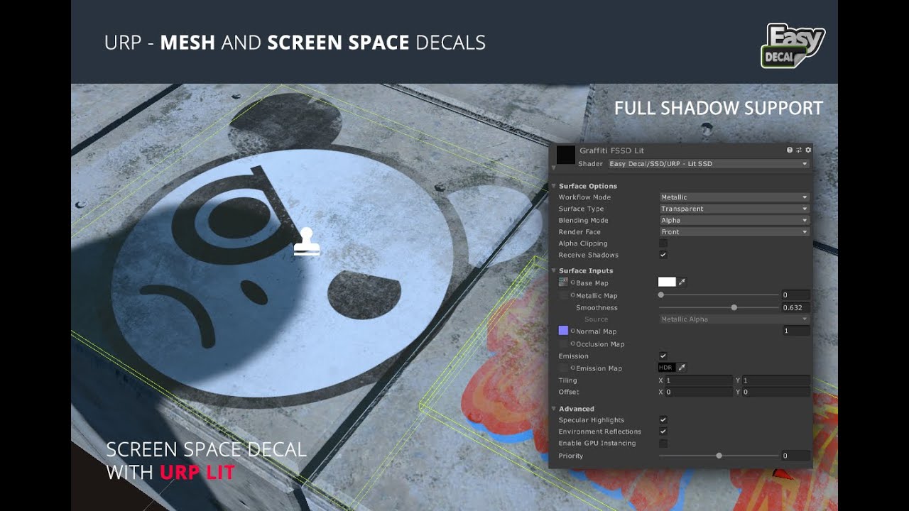 Easy Decal for Unity - Getting Started - Standard