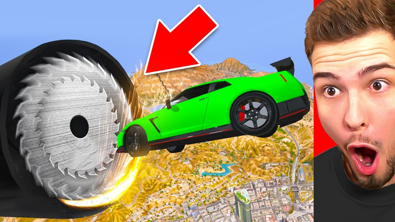 RIESEN SÄGE vs. AUTOS in GTA 5!