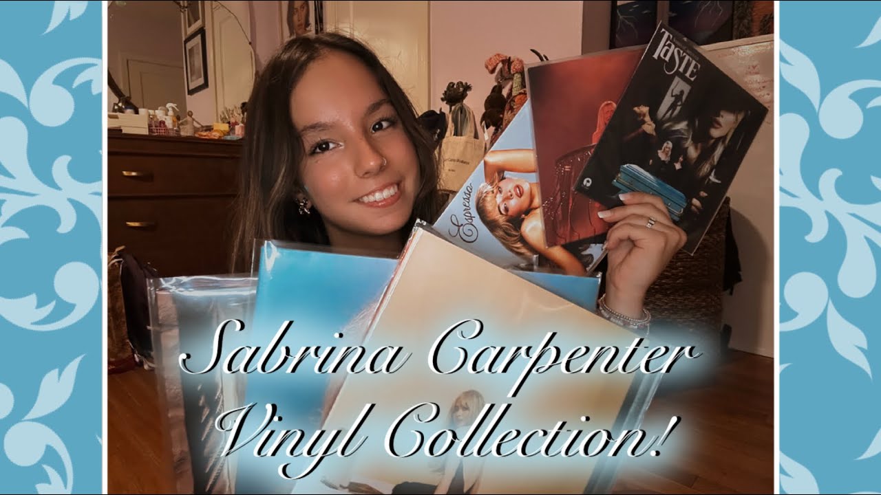 My Sabrina Carpenter Vinyl Collection!! 🩵💋☕️