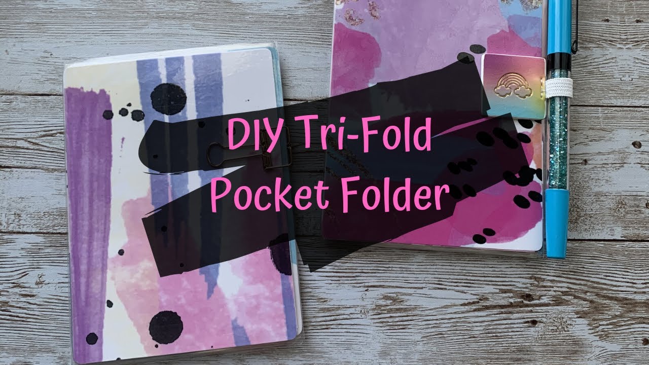 DIY Tri-Fold Pocket Folder Tutorial