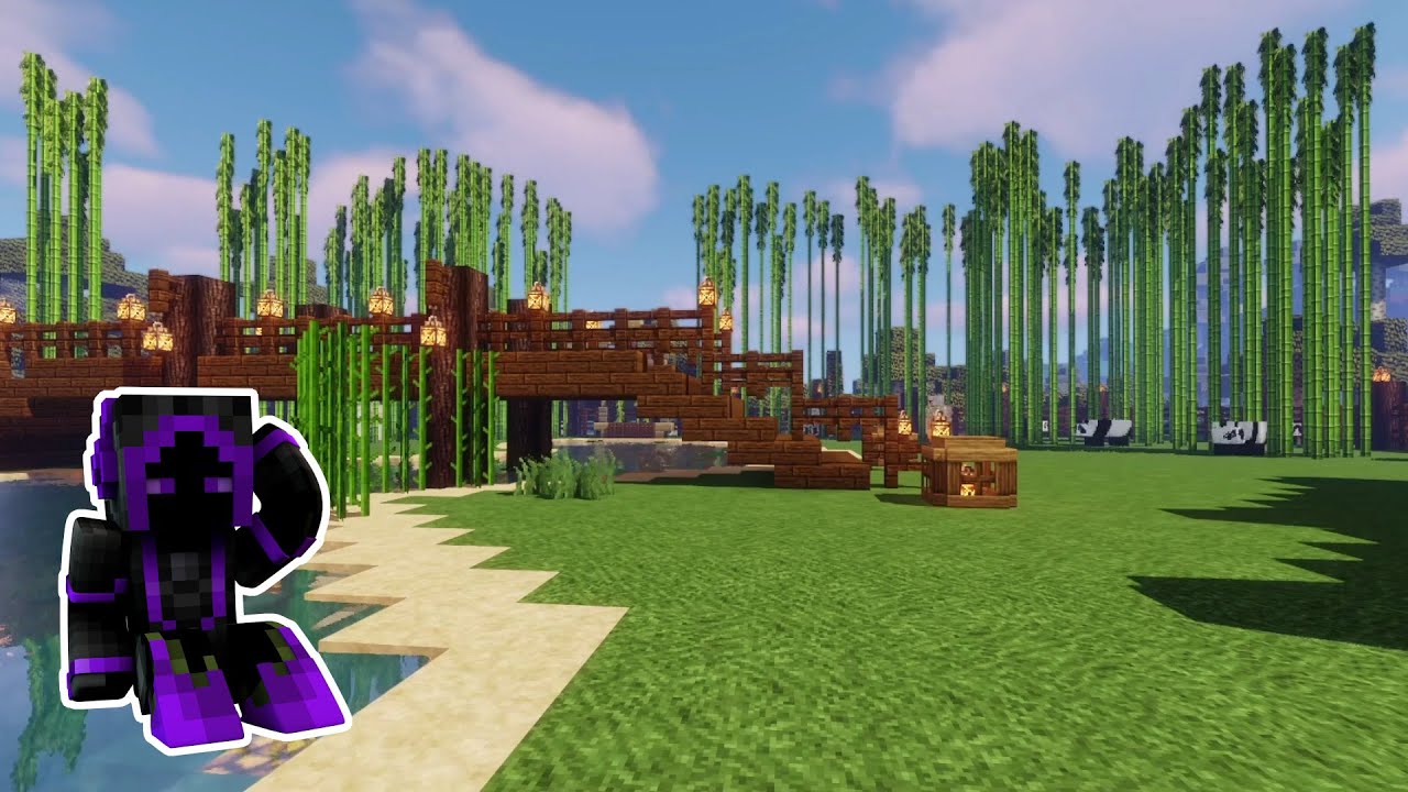 🐼 Panda Bridge 🌱 Minecraft Scenery and Relaxing Music