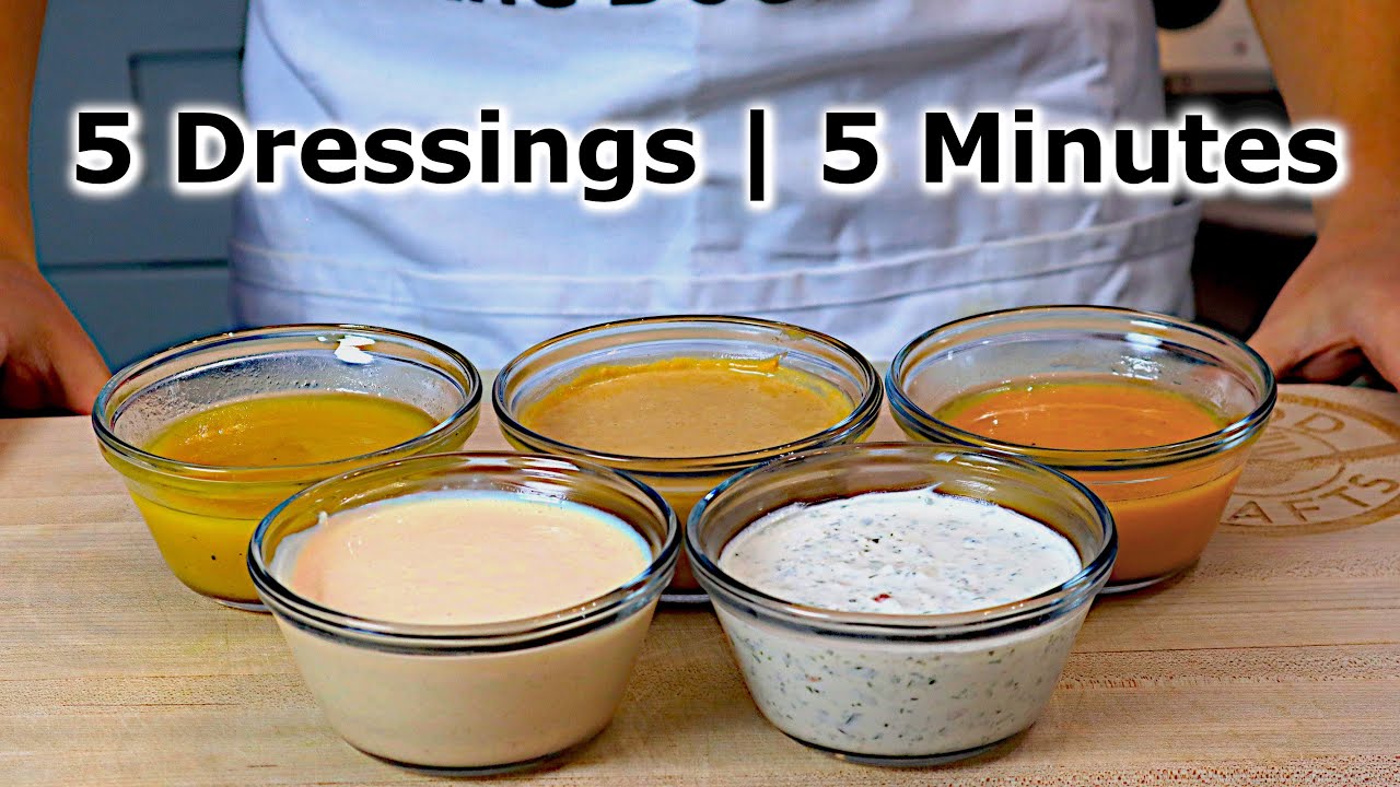 5 восхитительных рецептов заправок для салатов за 5 минут