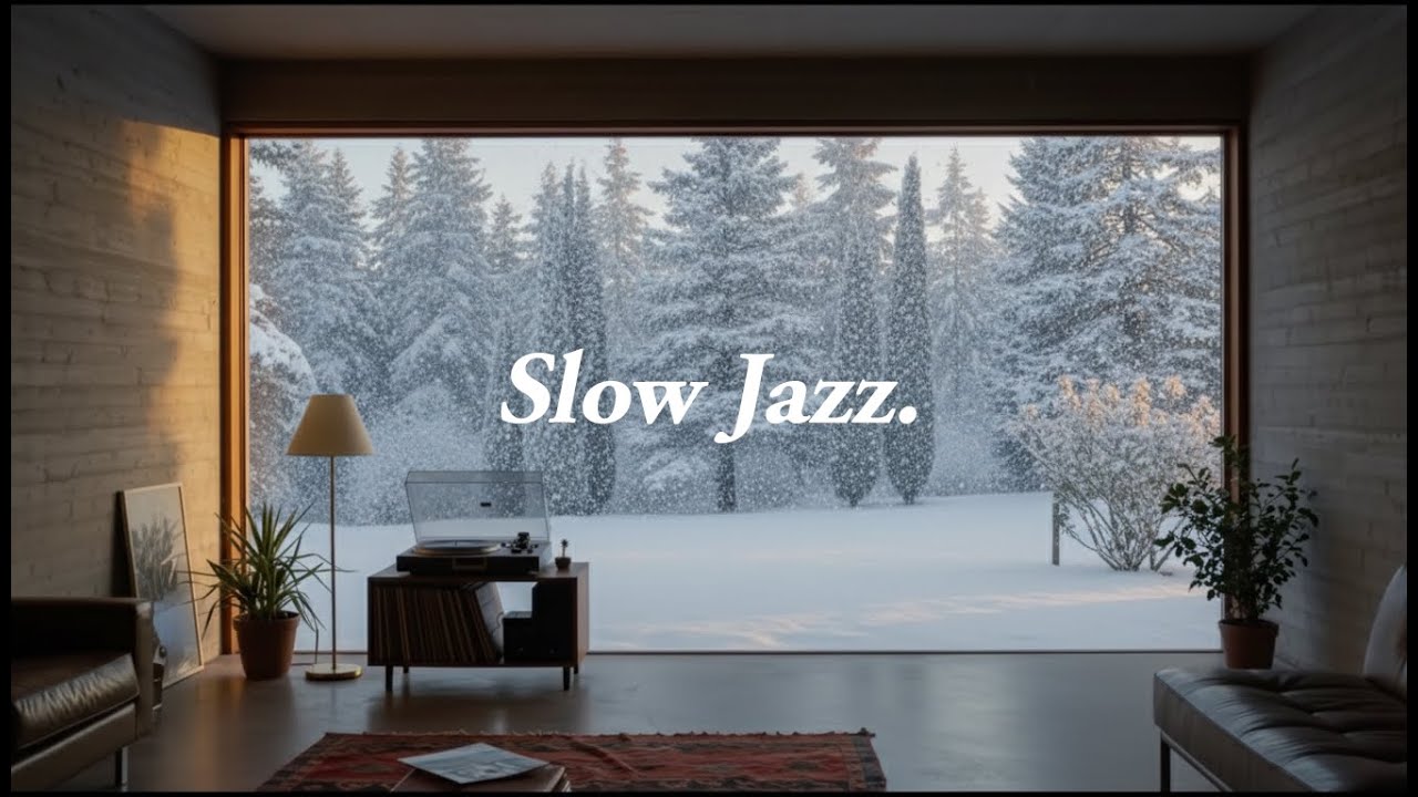 窗邊落雪，靜靜流動的溫暖爵士, Falling Snow and Jazz | Winter Jazz Playlist