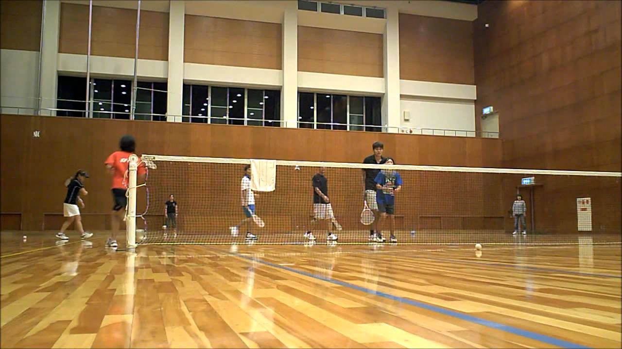 [one315]練習会にて。ソフトテニス・ストレートボレー２