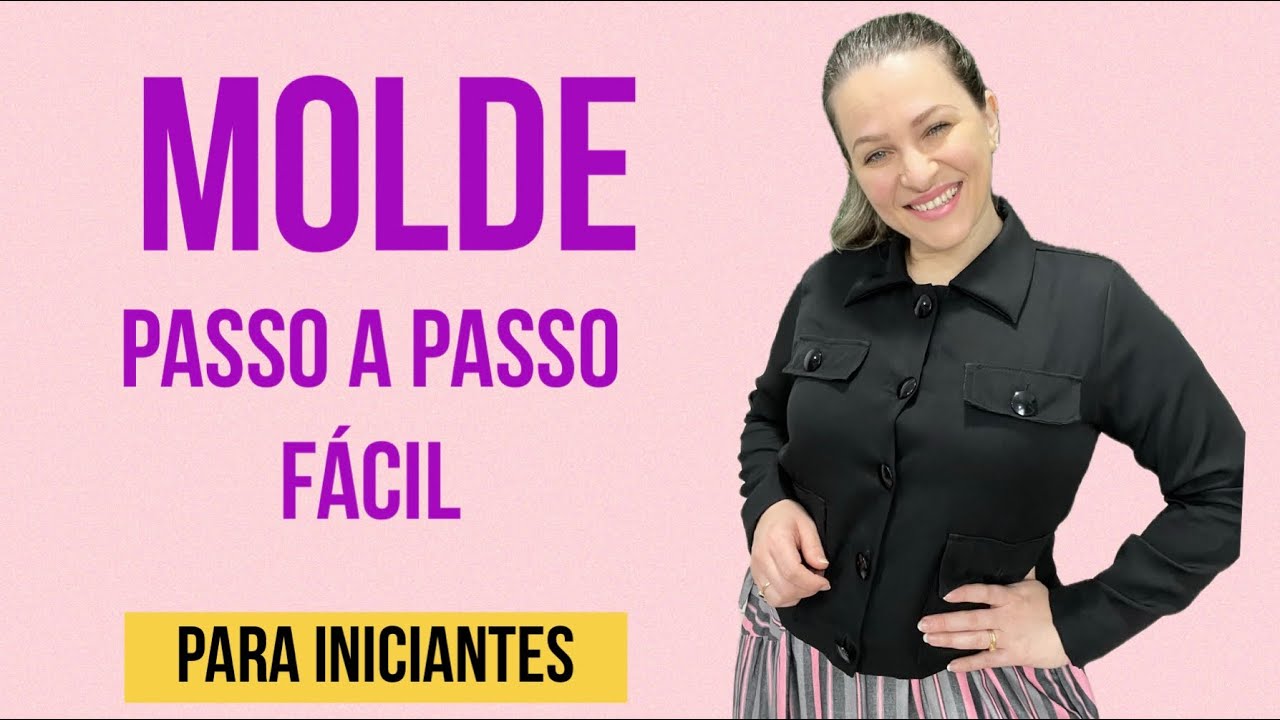 CASAQUETO COM GOLA E BOLSOS PASSO A PASSO #costurafácil #diy #modelagemfeminina
