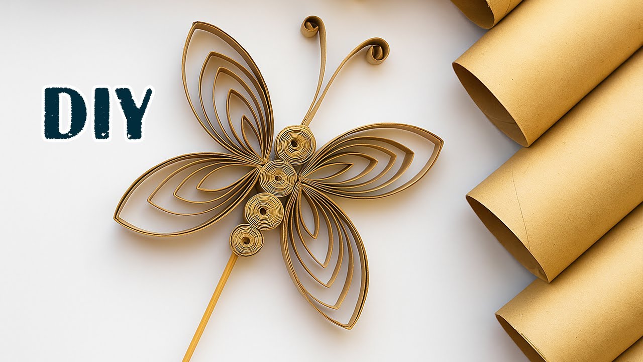 From Trash to Treasure! 🧻✨ Gorgeous Butterfly Paper Craft DIY