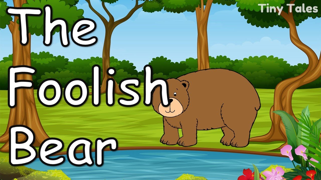 The Foolish Bear Story in English with Subtitles | Tiny Tales | 1 minute stories | Audiobook