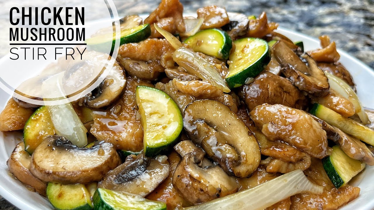 Жареные курица и грибы ｜ Вкусное блюдо за 20 минут, быстрый и вкусный рецепт