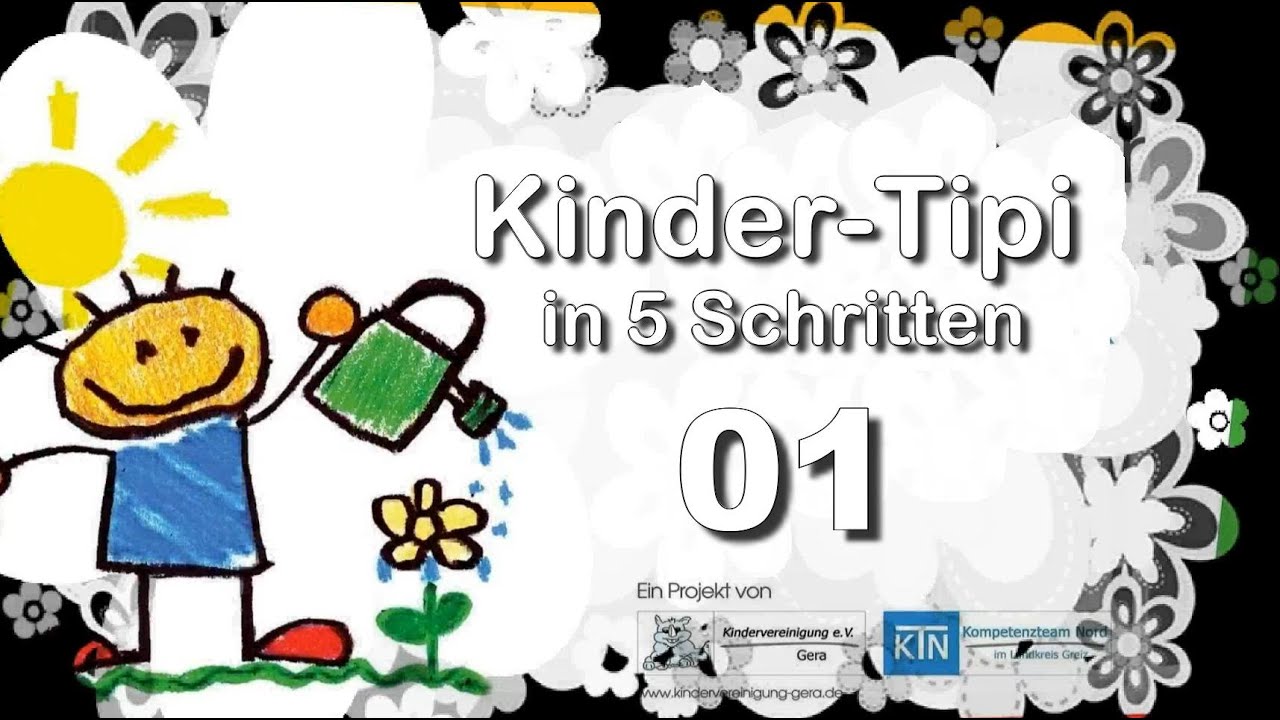 Kinder-Tipi in 5 Schritten / Schritt 01