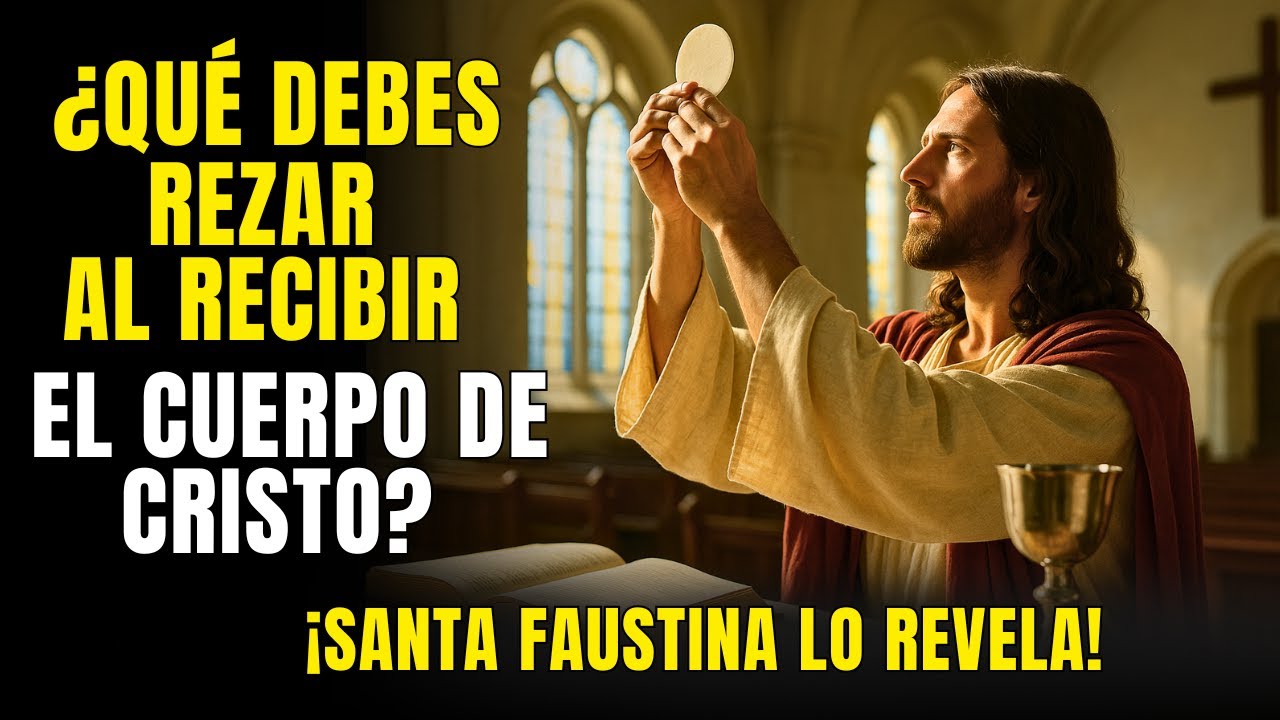 ¿REZAS MAL EN LA COMUNIÓN? SANTA FAUSTINA EXPLICA LO QUE DEBES DECIR AL RECIBIR EL CUERPO DE CRISTO