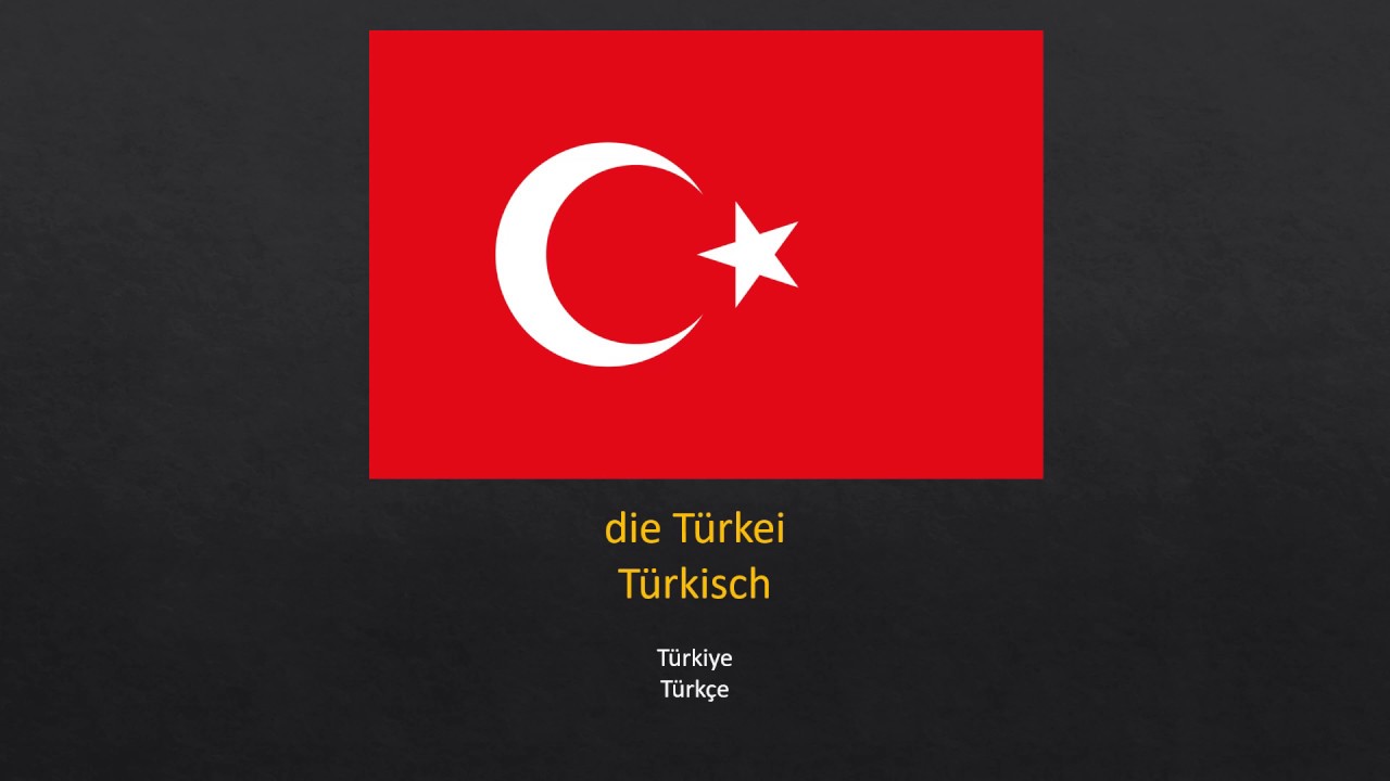 Sıfırdan Almanca A1 Kelime : Ülkeler ve Dilleri (  das Land / die Sprache)