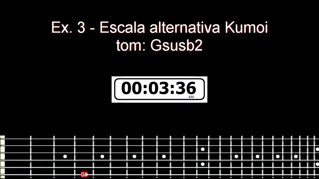 Curso de guitarra completo e gratuito - aula 96 ex3 estudo