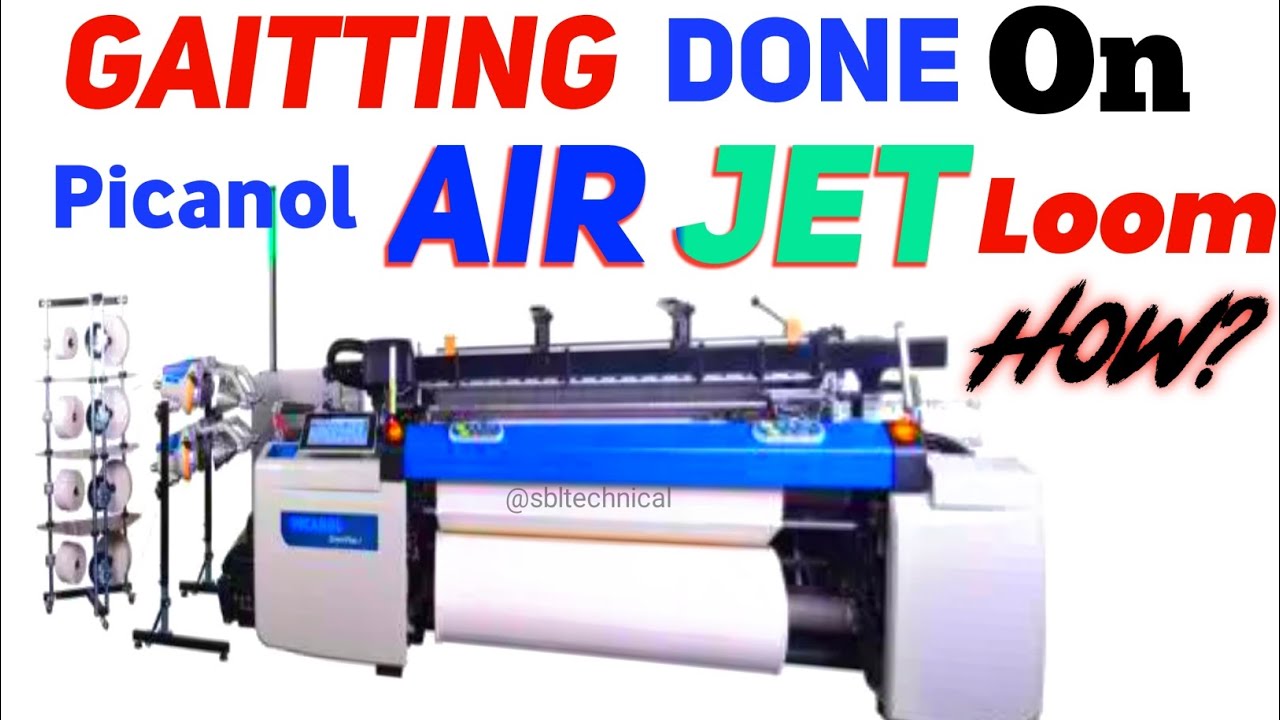 How to beam gaiting on Picanol airjet jet loom. Picanol Omni plus I connect | How gaitting on loom