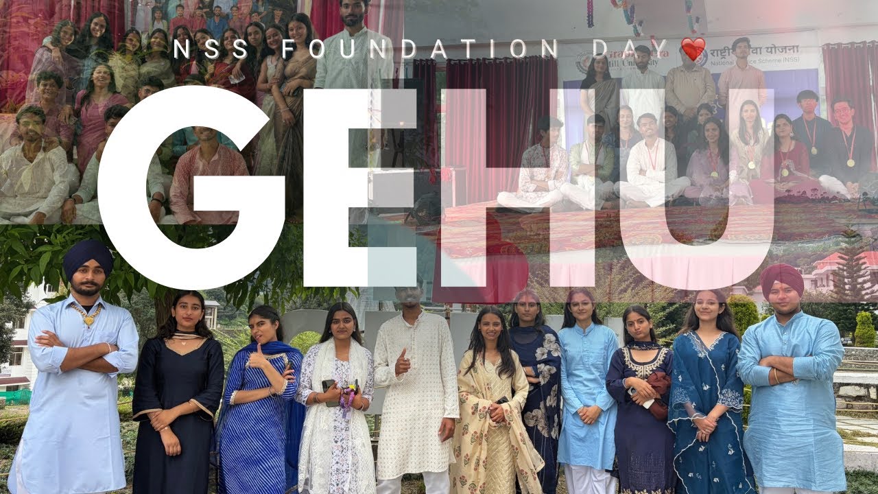 NSS Day Celebration 2025 🎉 |Graphic Era Hill University Bhimtal |GEHU Foundation Day❤️ #collegevlog 