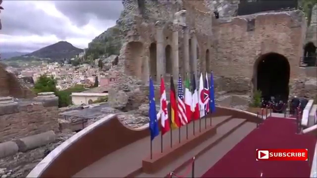 President Trump at G7 Summit 2017 in Taormina, Sicily, Italy, Taormina Summit