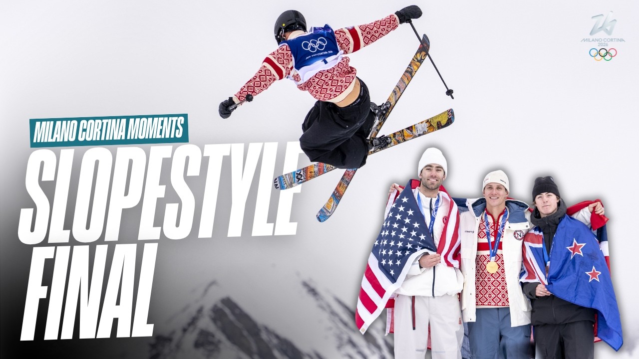 Bloody Lip for Olympic Gold🥇🇳🇴 | Men's Freeski Slopestyle Final | Milano Cortina Moments