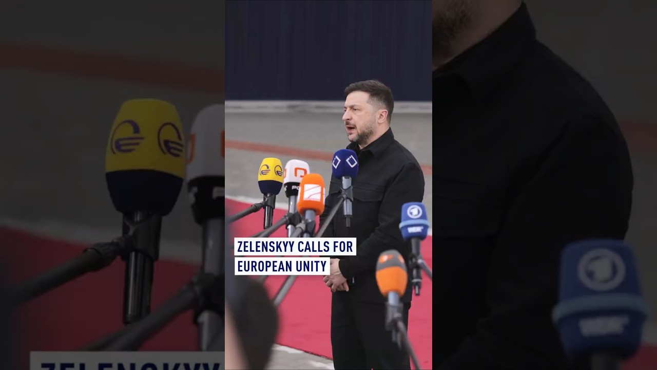 Zelenskyy calls for European unity