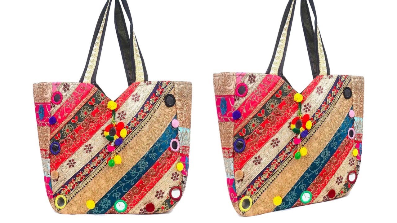Best Designer Purse Bag Design | Bag Kaise Banaye | How to Make Market Shopping Bag | Thaila 