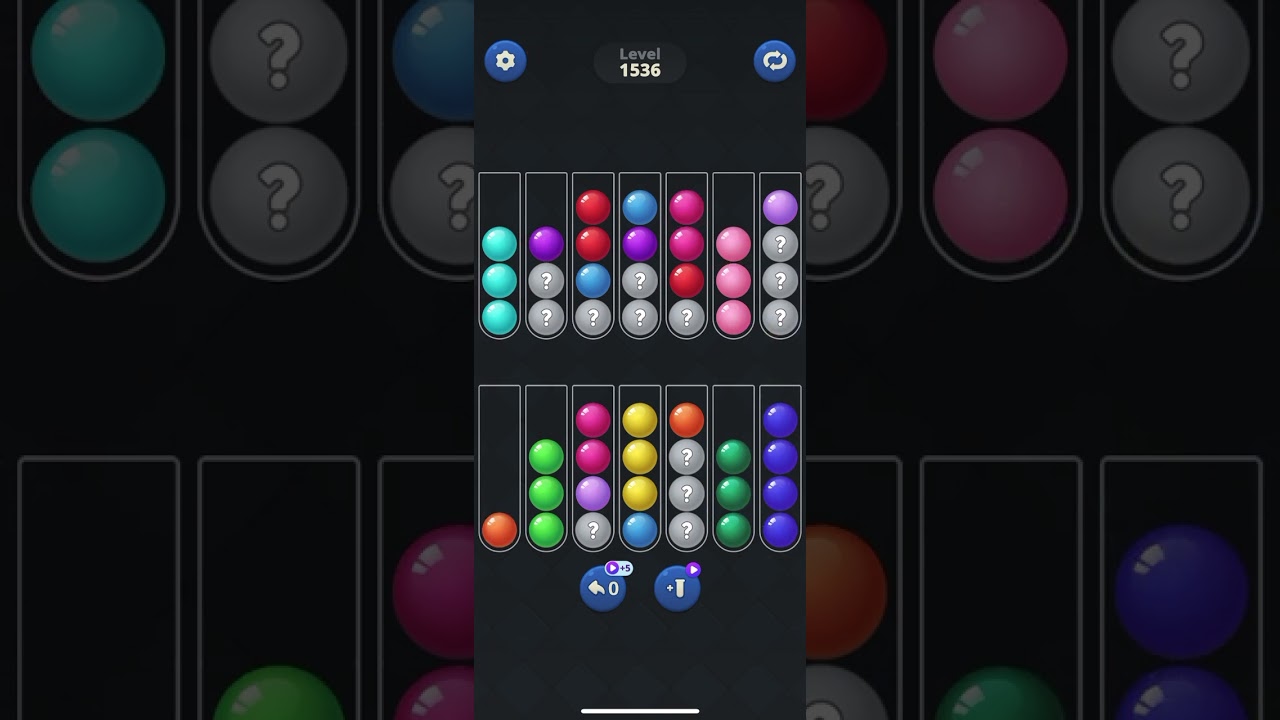 BallSort level 1535 1536 & 1537 👍🙏