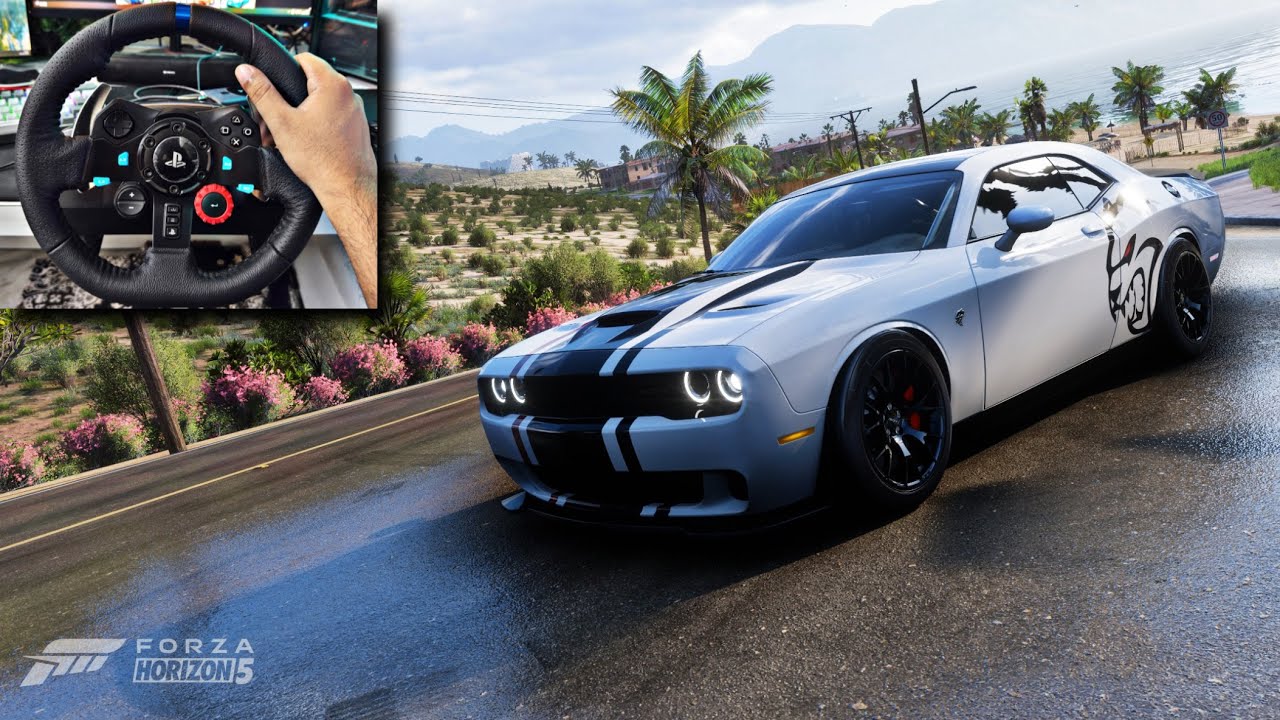 DODGE HELLCAT 780HP Forza Horizon 5 Logitech G29 Gameplay