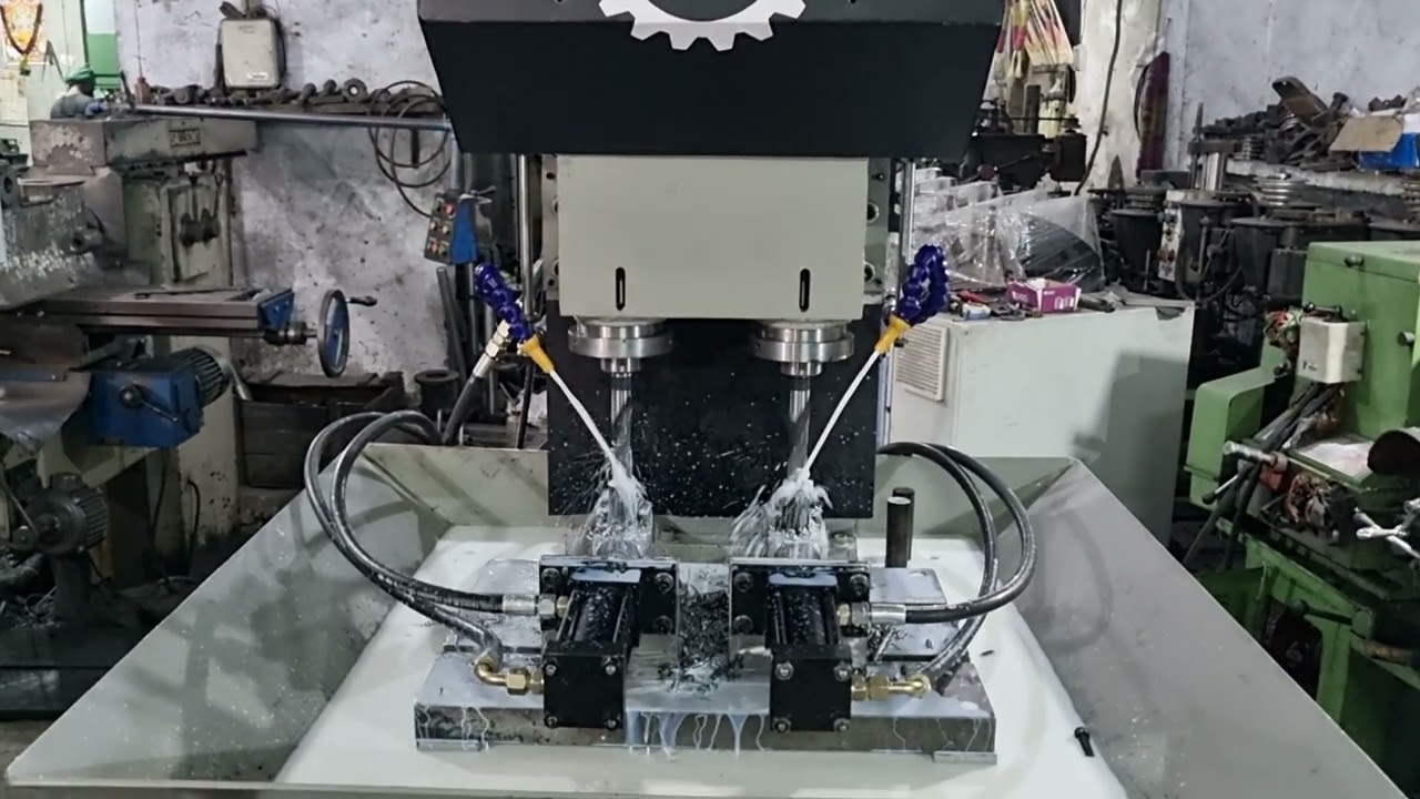 DOUBLE SPINDLE 25MM HYDRAULIC DRILL MACHINE