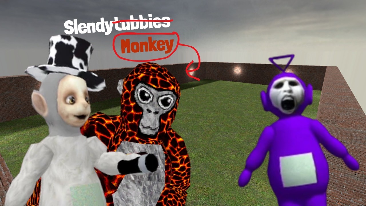 I Played Slendytubbies BUT in Gorilla Tag! (SlendyMonkey VR)