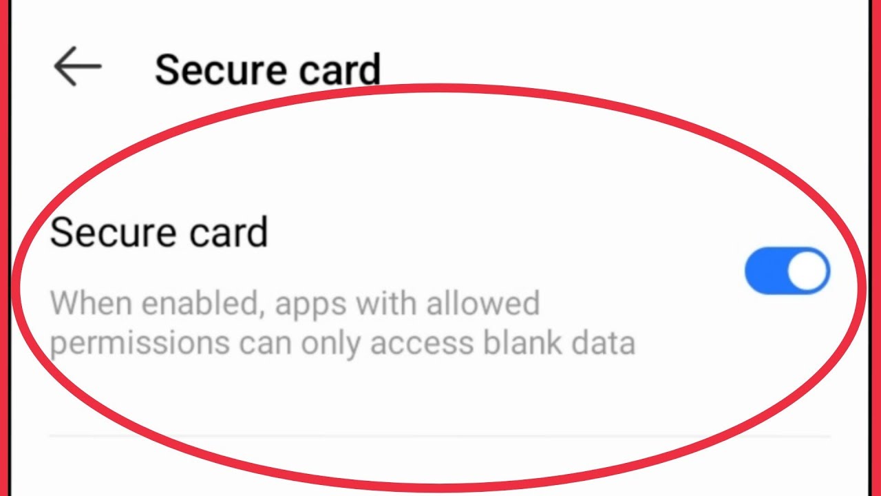 What is Secure card Feature in itel | Infinix Mobile