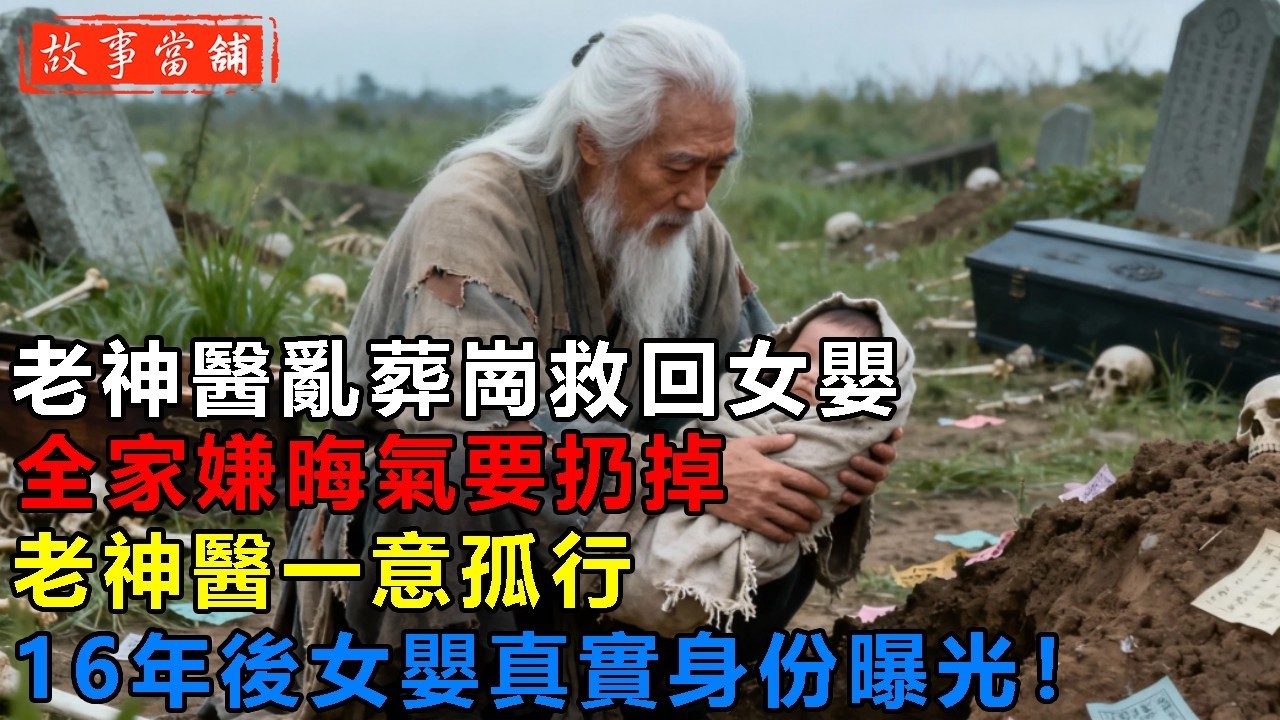 老神醫亂葬崗救回女嬰，全家嫌晦氣要扔掉，老神醫一意孤行，16年後女嬰真實身份曝光！| 民間故事 | 故事當舖