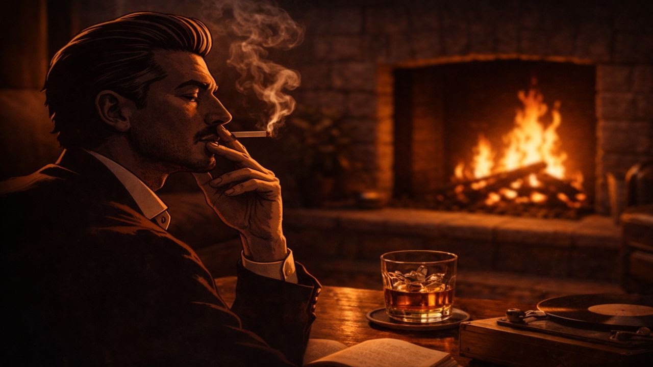 Deep Sleep Jazz by the Fireplace (No Sudden Sounds) | Night Relaxing Sax