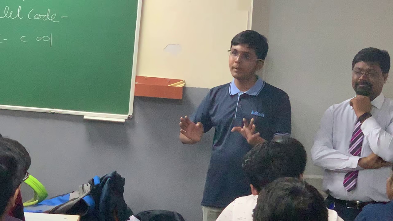 Strategy for AIIMS delivered to juniors at Aakash classroom by Bhavik Bansal
