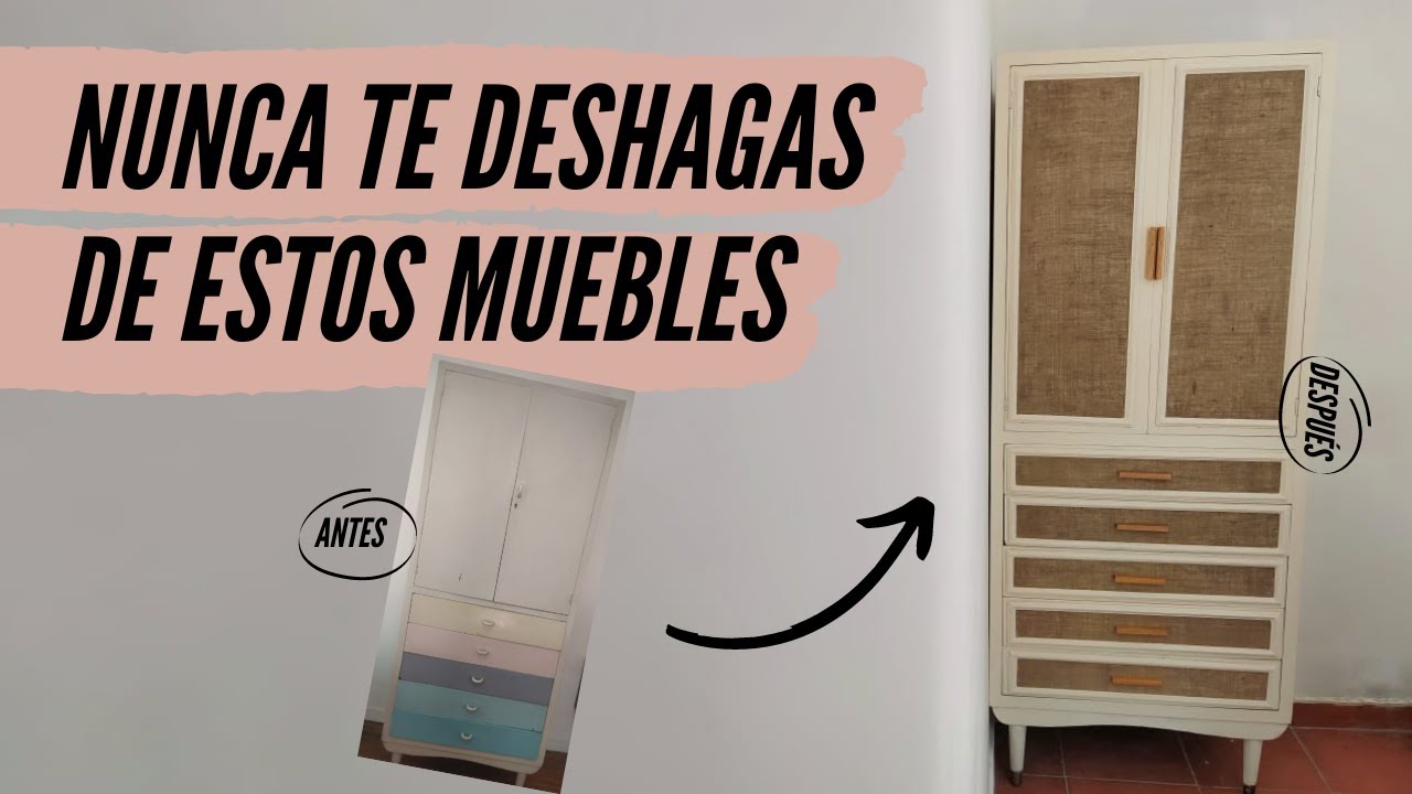 Reutilizando un ropero viejo para darle una nueva vida | Alternativa BARATA a un mueble de ESTERILLA