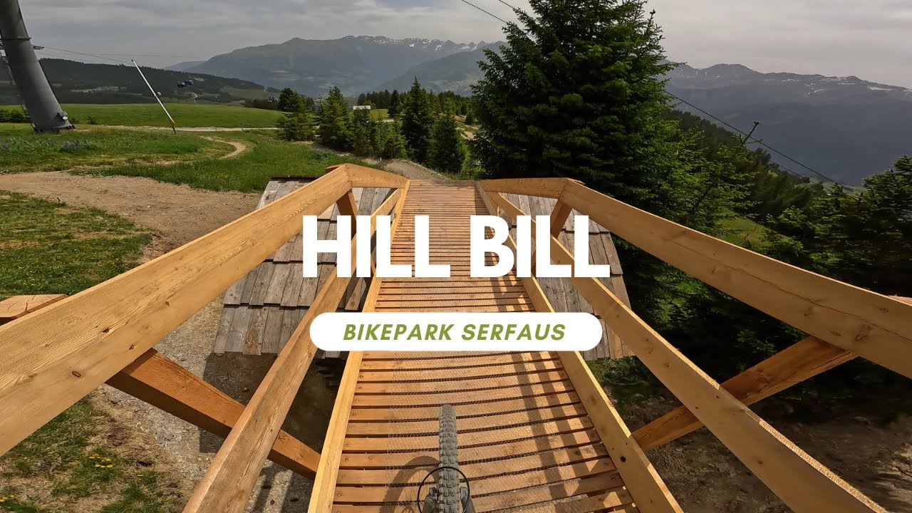 Hill Bill Line Schwarz Bikepark Serfaus Hausdrop ganze Strecke RAW