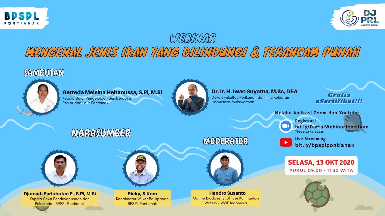 Webinar Mengenal Jenis Ikan yang Dilindungi dan Terancam Punah