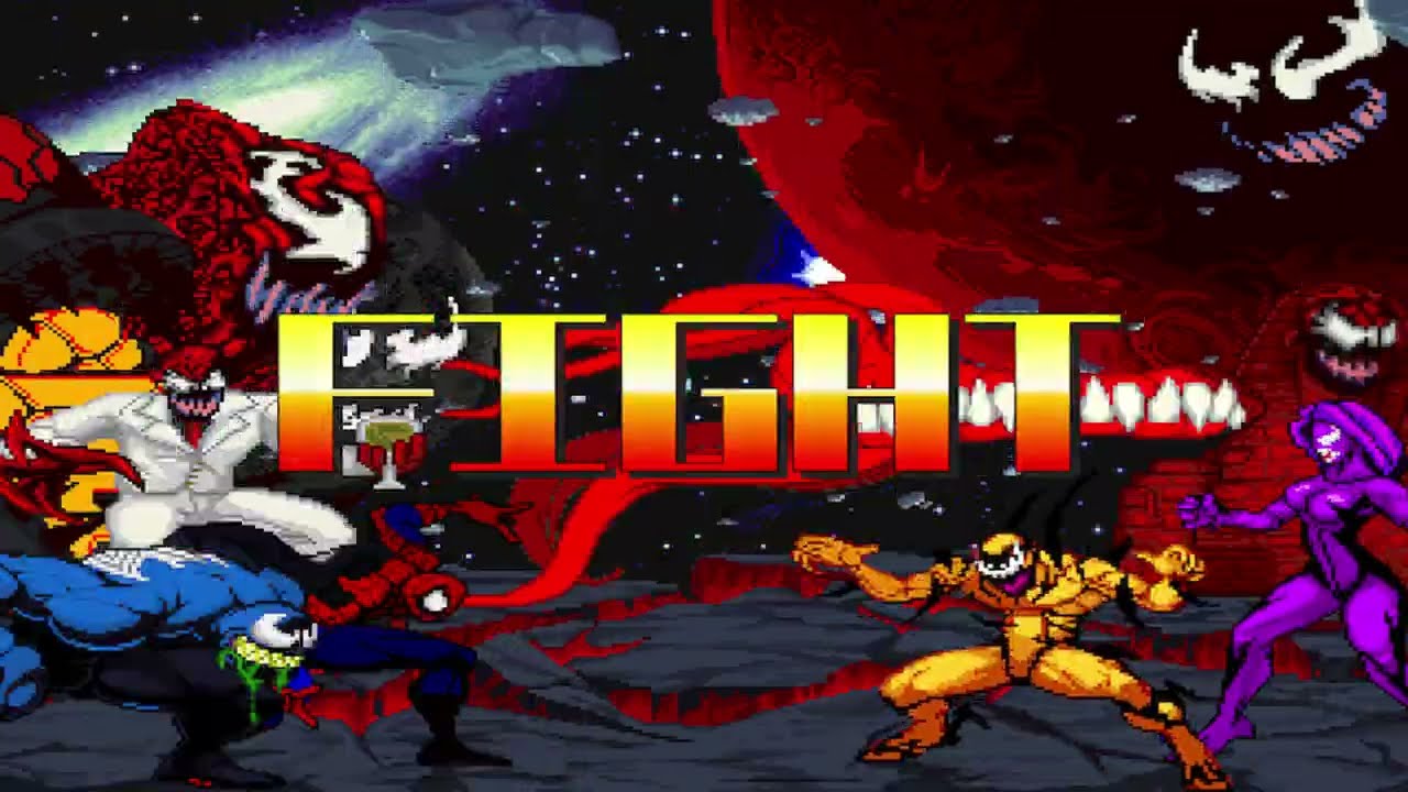 M.U.G.E.N - Spiderman & Venom Vs (Symbiote) Phage & (Symbiote) Agony (Epic Fight!!!)