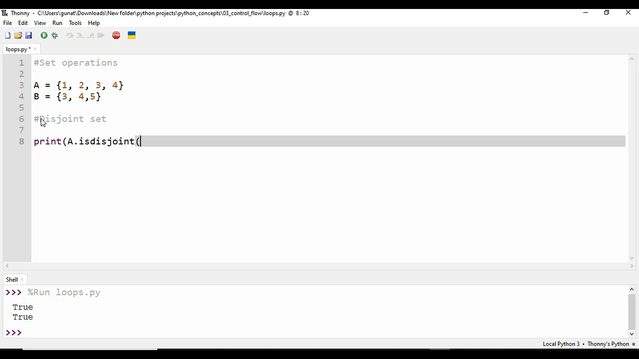Set Operations in Python | Union, Intersection, Difference & More