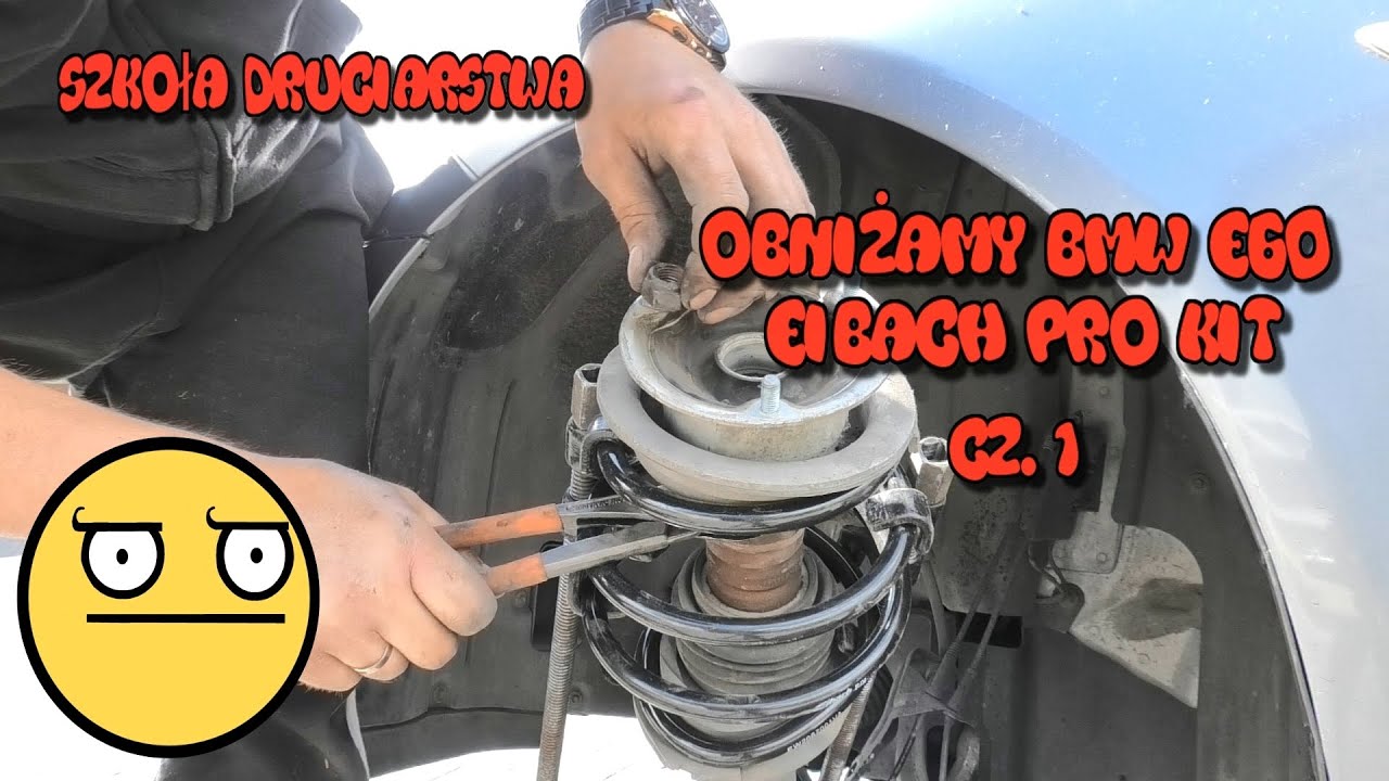 Szkoła Druciarstwa Obniżamy Bmw E60 Sprężyny Eibach Pro Kit część 1 Wazzup :)