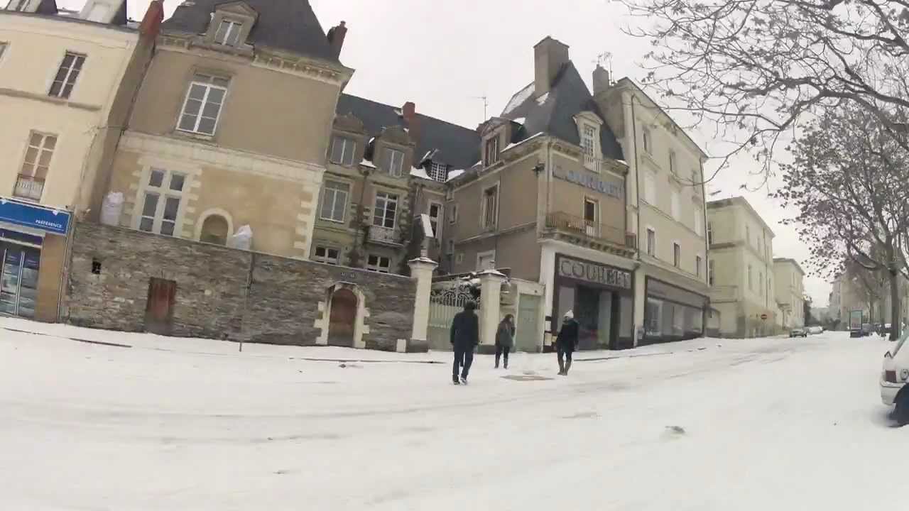 Timelapse - Ballade à Angers sous la neige