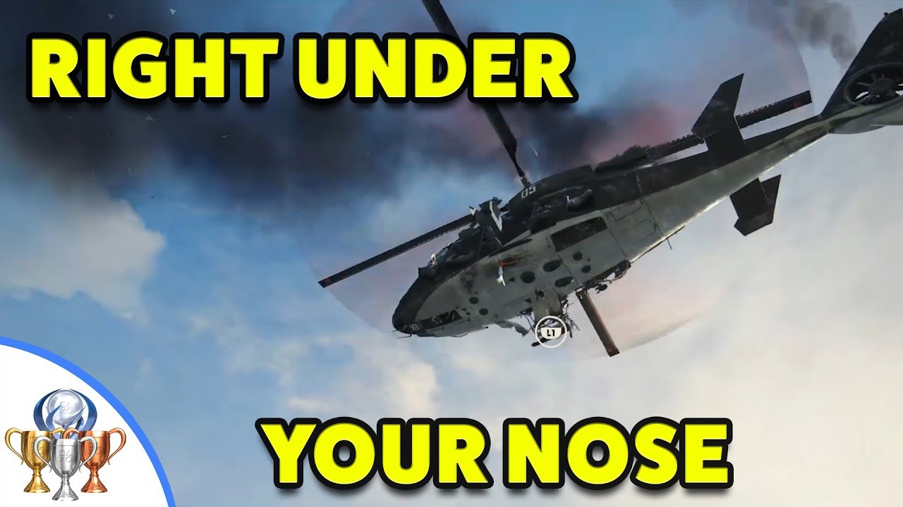 Uncharted The Lost Legacy - Right Under Your Nose Trophy - Destroy Helicopter w/o Defeating Anyone