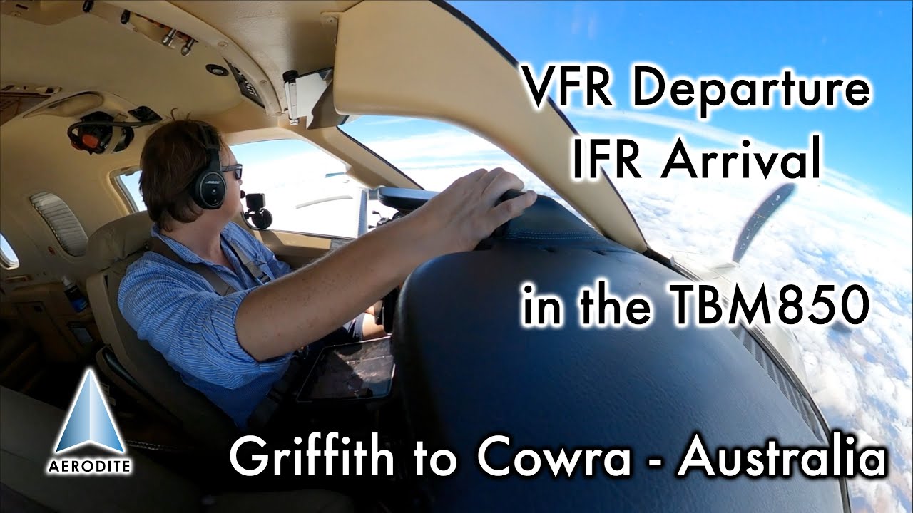 Flying in country Australia! Join us for the preflight, VFR departure with an IFR pickup -Aerodite 6